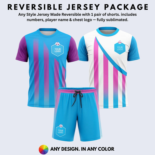 Sublimated Reversible Jersey Soccer Package
