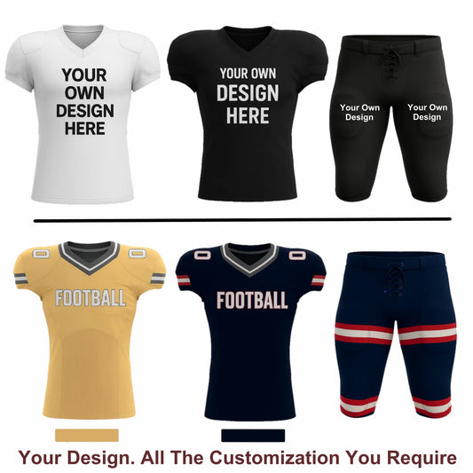 2 Custom football  Jerseys & 1 pair of pants