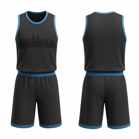 BBU-117 Black Customizable Basketball Jersey With Optional Shorts BBU-117 Black Customizable Basketball Jersey With Optional Shorts