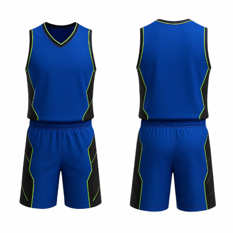 BBU-130 Royal Blue Customizable Basketball Jersey With Optional Shorts BBU-130 Royal Blue Customizable Basketball Jersey With Optional Shorts