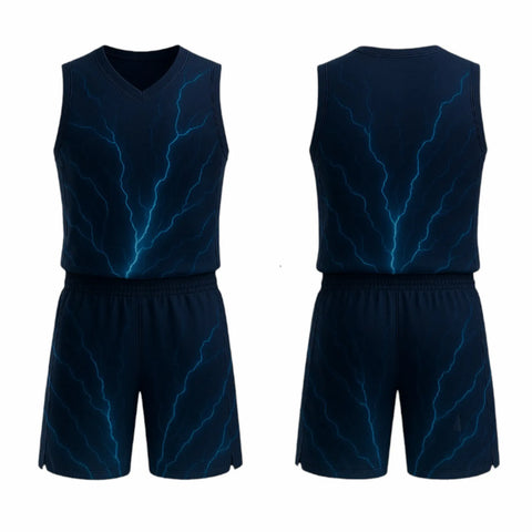 BBU-134 Navy Customizable Basketball Jersey With Optional Shorts BBU-134 Navy Customizable Basketball Jersey With Optional Shorts