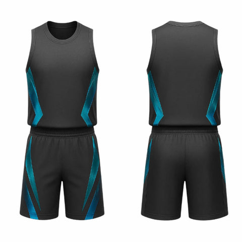 BBU-139 Black Customizable Basketball Jersey With Optional Shorts BBU-139 Black Customizable Basketball Jersey With Optional Shorts