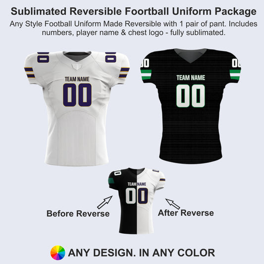 Sublimated Reversible Uniform Football Package