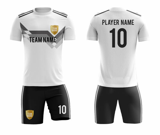 SB 1007 White Sublimation Custom Soccer Jersey Adult & Youth Unisex