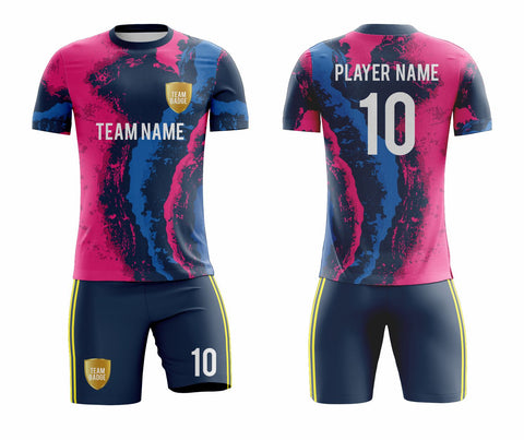 SB 1015 Blue/Pink Sublimation Custom Soccer Jersey Adult & Youth Unisex SB 1015 Blue/Pink Sublimation Custom Soccer Jersey Adult & Youth Unisex