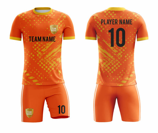 SB 1176 Orange Sublimation Custom Soccer Jersey Adult & Youth Unisex