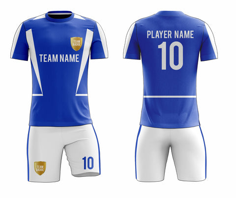 SB 12797 Blue and White Sublimation Custom Soccer Jersey Adult & Youth Unisex SB 12797 Blue and White Sublimation Custom Soccer Jersey Adult & Youth Unisex