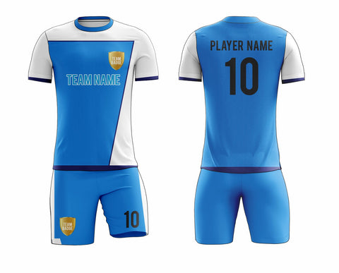 SB 12834 Blue and White Sublimation Custom Soccer Jersey Adult & Youth Unisex SB 12834 Blue and White Sublimation Custom Soccer Jersey Adult & Youth Unisex