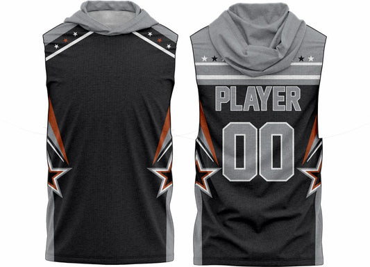 SJ 142 Sleeveless Hoodie Shooting Shirt