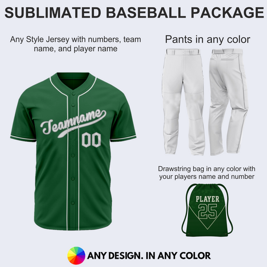Sublimated Baseball Uniform Package