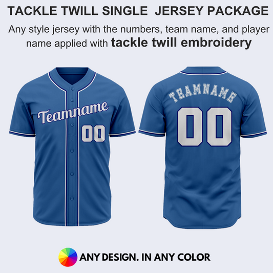 Tackle Twill Single Jersey Baseball Package