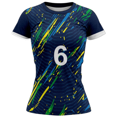 VJ102 Custom Blue Volleyball Jersey - Adult & Youth Unisex VJ102 Custom Blue Volleyball Jersey - Adult & Youth Unisex