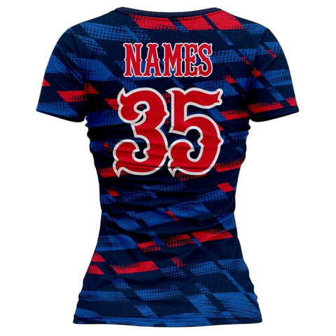 VJ123 Custom Blue Volleyball Jersey - Adult & Youth Unisex VJ123 Custom Blue Volleyball Jersey - Adult & Youth Unisex