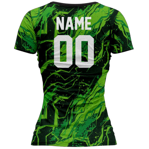 VJ122 Custom Green Volleyball Jersey - Adult & Youth Unisex VJ122 Custom Green Volleyball Jersey - Adult & Youth Unisex