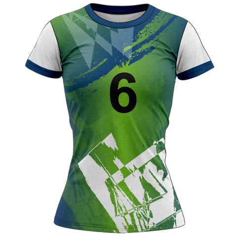 VJ121 Custom Green Volleyball Jersey - Adult & Youth Unisex VJ121 Custom Green Volleyball Jersey - Adult & Youth Unisex