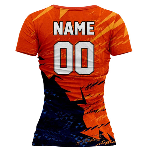 VJ130 Custom Orange Volleyball Jersey - Adult & Youth Unisex VJ130 Custom Orange Volleyball Jersey - Adult & Youth Unisex