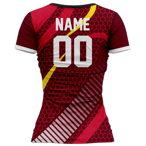 VJ112 Custom Red Volleyball Jersey - Adult & Youth Unisex VJ112 Custom Red Volleyball Jersey - Adult & Youth Unisex