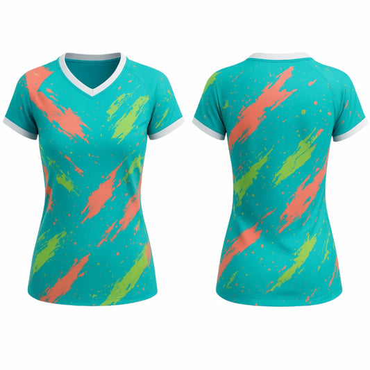 VJ170  Custom Teal Volleyball Jersey - Adult & Youth Unisex