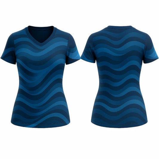 VJ183  Custom Blue Volleyball Jersey - Adult & Youth Unisex