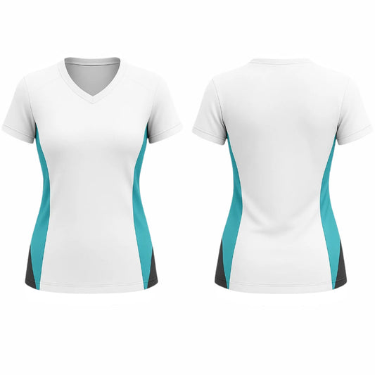 VJ184  Custom White Volleyball Jersey - Adult & Youth Unisex