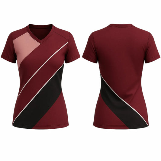 VJ185  Custom Dark Red Volleyball Jersey - Adult & Youth Unisex