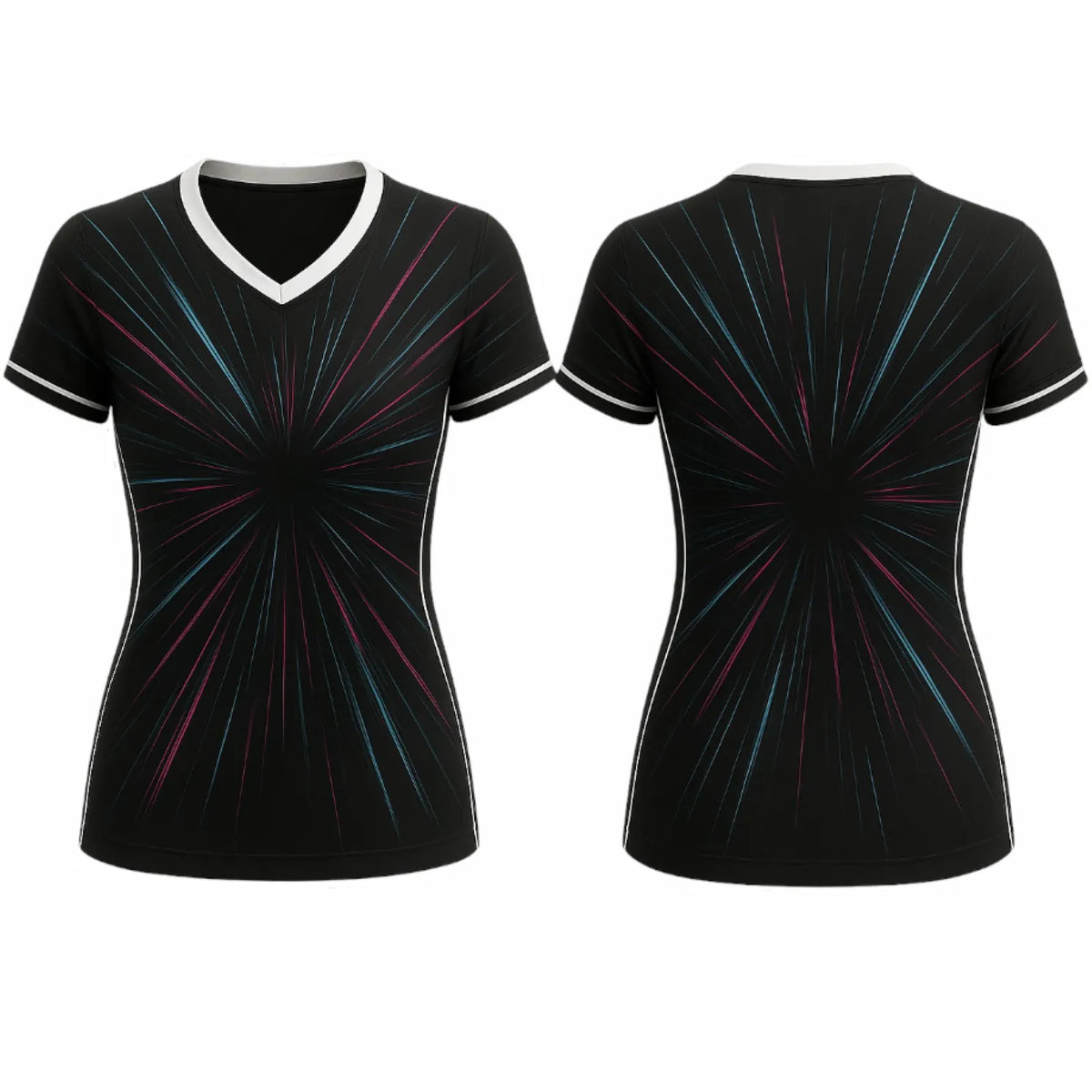 VJ187  Custom Black Volleyball Jersey - Adult & Youth Unisex