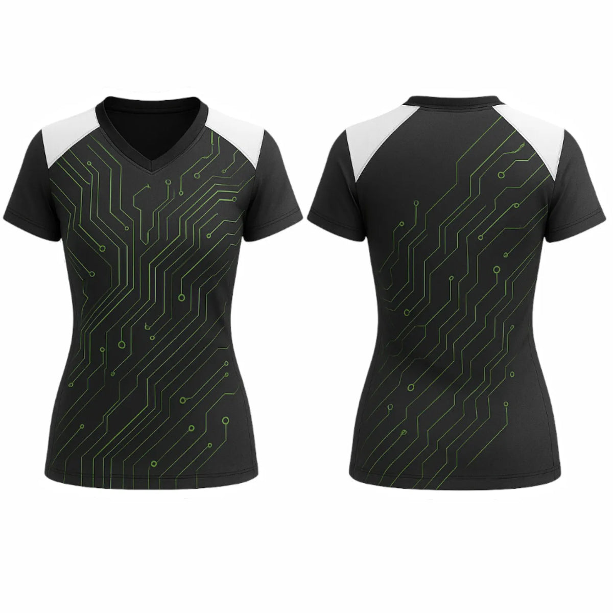 VJ190  Custom Black Volleyball Jersey - Adult & Youth Unisex
