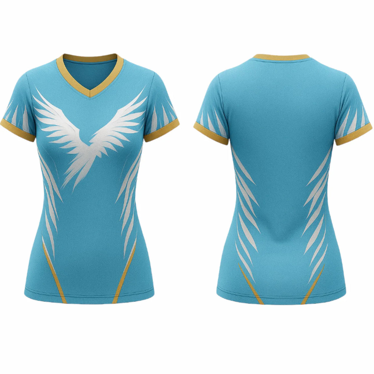 VJ152 Custom Blue Volleyball Jersey - Adult & Youth Unisex