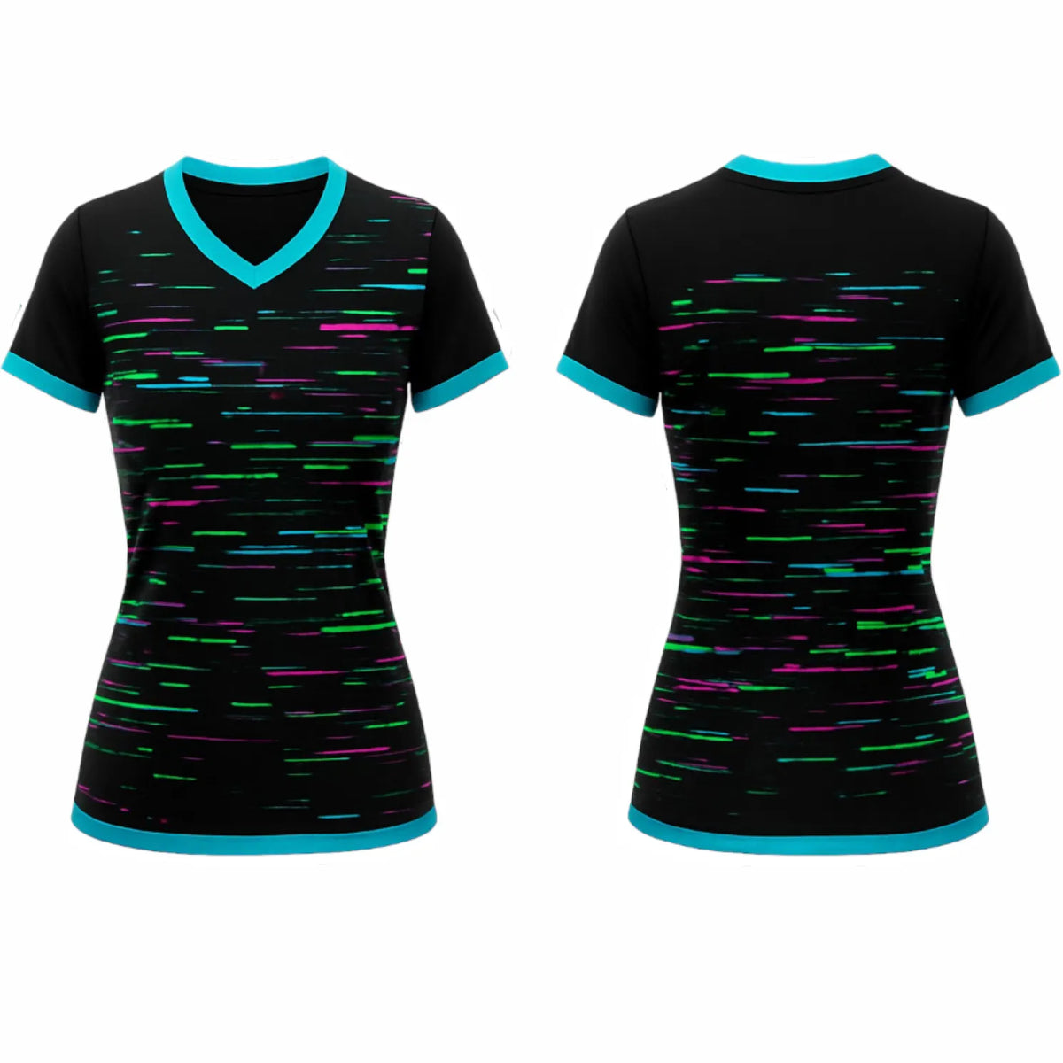 VJ155 Custom Black Volleyball Jersey - Adult & Youth Unisex