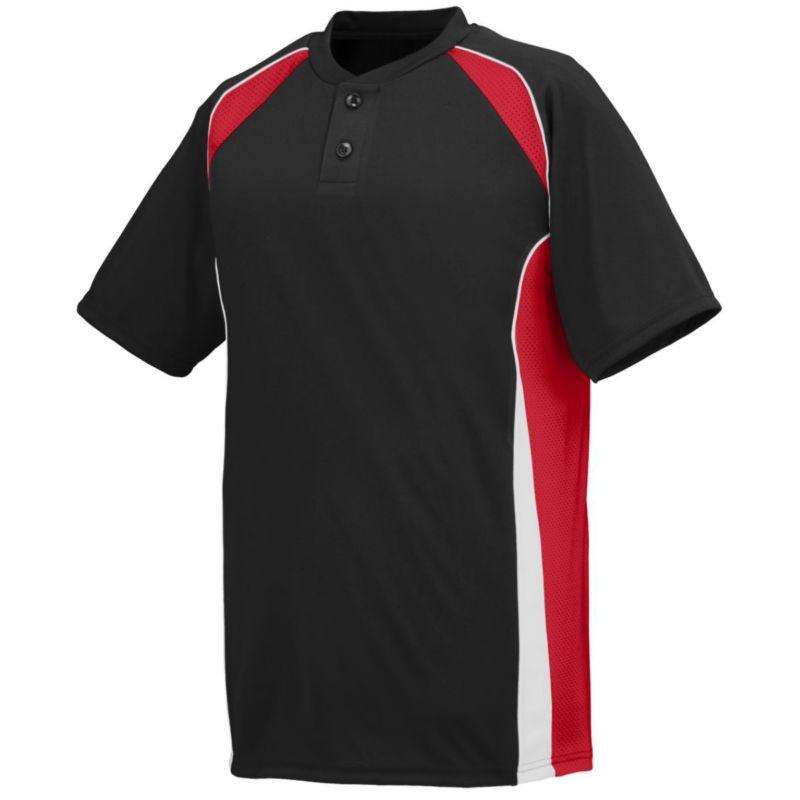 Youth Base Hit Jersey Black/red/white Baseball