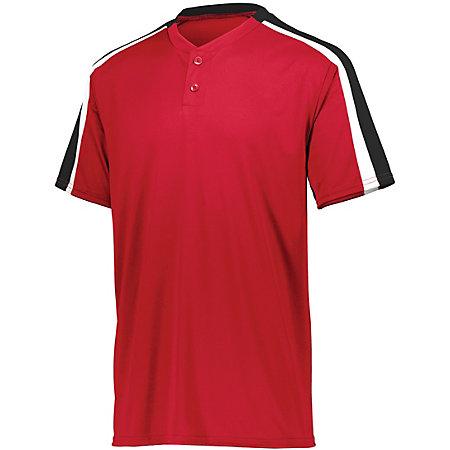 Youth Power Plus Jersey 2.0 Red/black/white Baseball
