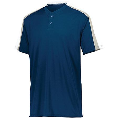 Youth Power Plus Jersey 2.0 Navy/white/silver Grey Baseball