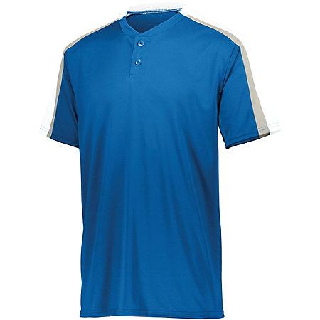 Youth Power Plus Jersey 2.0 Royal/white/silver Grey Baseball