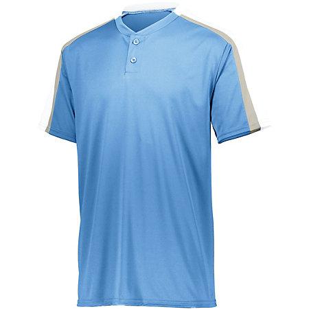 Youth Power Plus Jersey 2.0 Columbia Blue/white/silver Grey Baseball