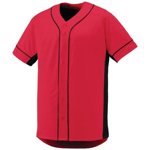 Slugger Jersey Red/black Adult Baseball Slugger Jersey Red/black Adult Baseball