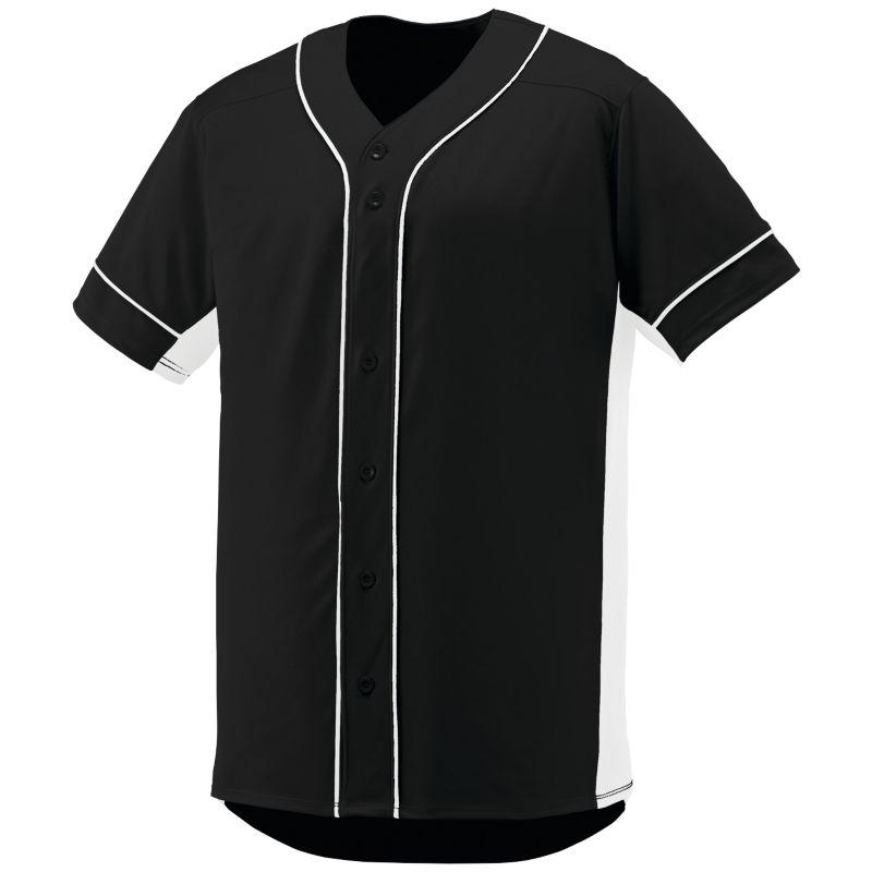 Slugger Jersey Black/white Adult Baseball