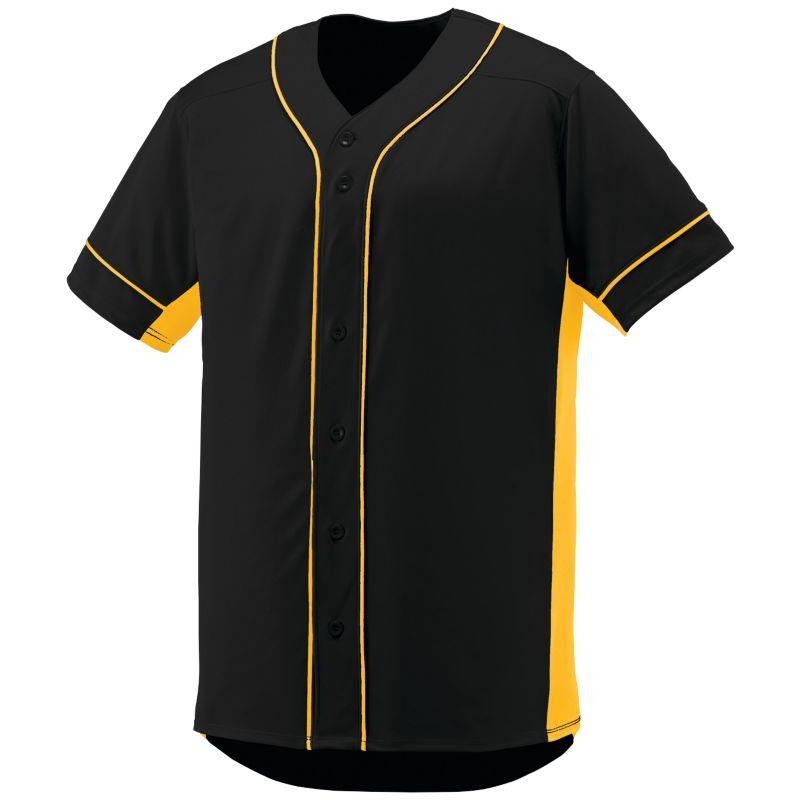 Slugger Jersey Black/gold Adult Baseball