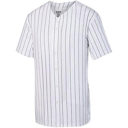 Youth Pinstripe Full Button Baseball Jersey