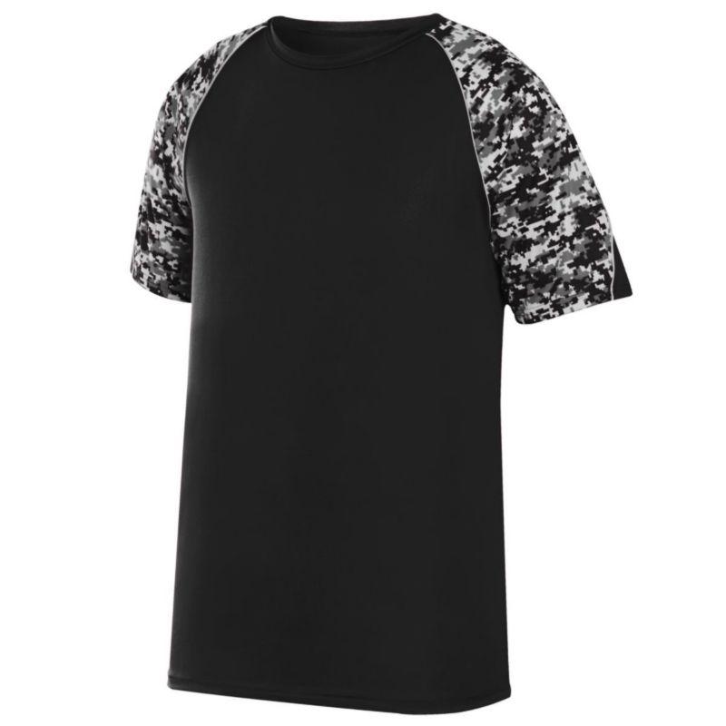 Color Block Digi Camo Jersey Black/black Digi/silver Adult Baseball