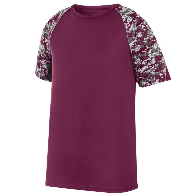 Color Block Digi Camo Jersey Maroon/maroon Digi/silver Adult Baseball