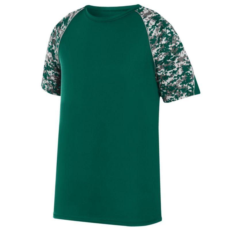 Color Block Digi Camo Jersey Dark Green/dark Green Digi/silver Adult Baseball