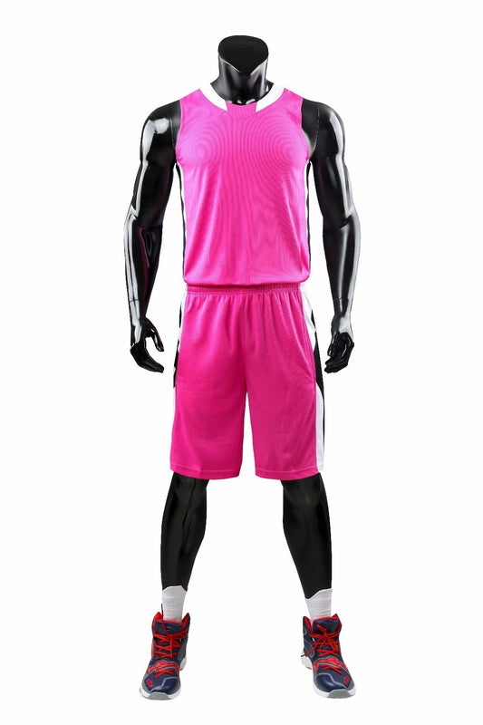 Alley Pink NS Customizable Basketball Jersey With Optional Shorts