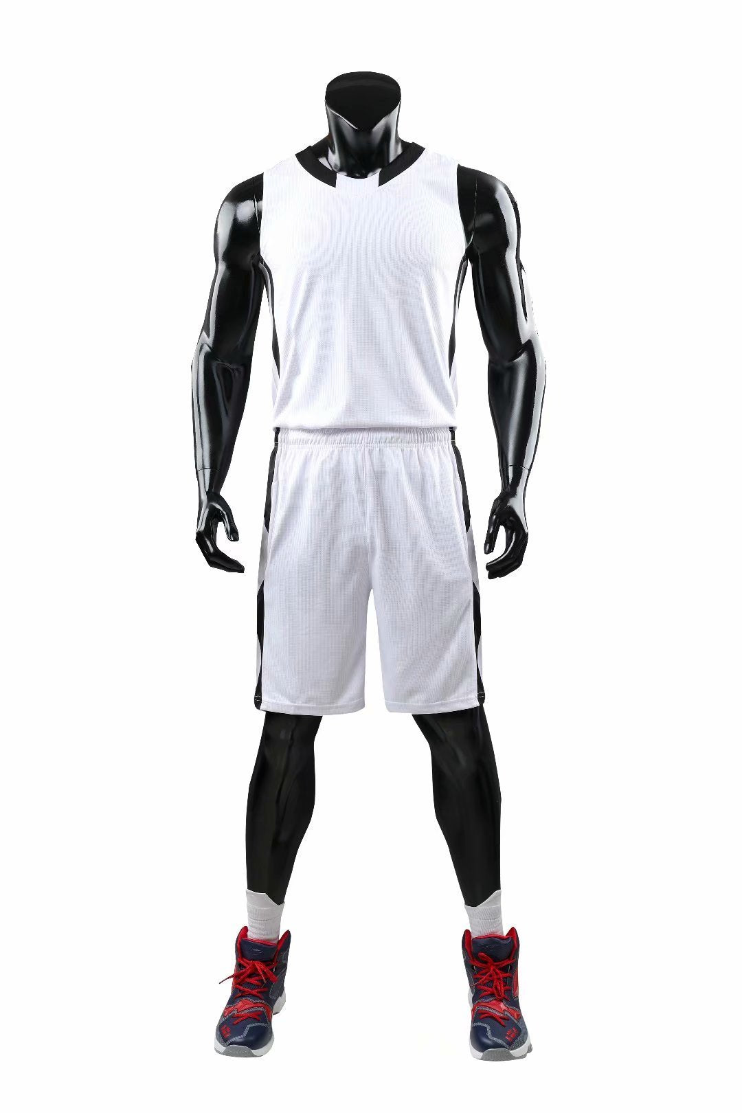 Alley White NS Customizable Basketball Jersey With Optional Shorts