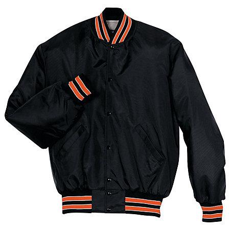 Heritage Jacket Black/scarlet/white Adult Baseball