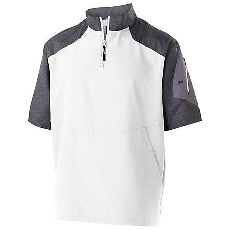 Raider Short Sleeve Pullover Carbon Print/white Adult Baseball
