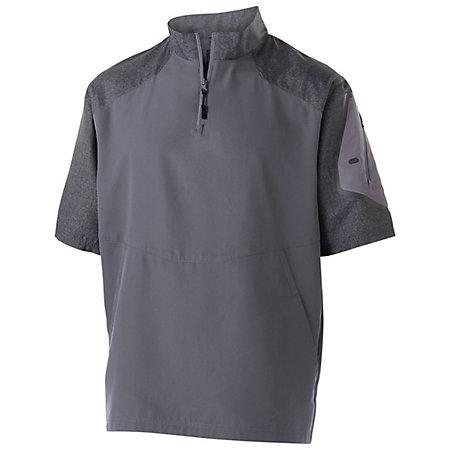 Raider Short Sleeve Pullover Carbon Print/graphite Adult Baseball