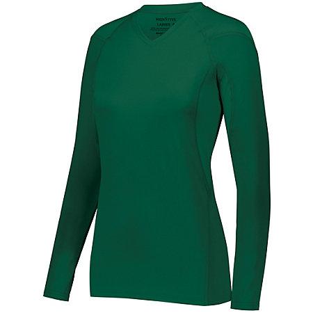 Girls Truth Long Sleeve Jersey Forest Youth Volleyball