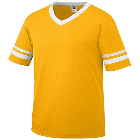 Sleeve Stripe Jersey Gold/white Adult Baseball