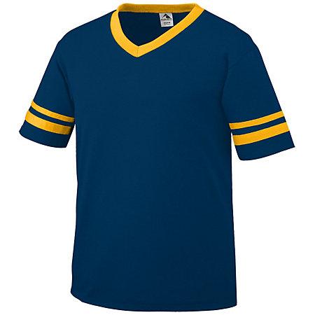 Sleeve Stripe Jersey Navy/gold Adult Baseball