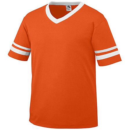 Sleeve Stripe Jersey Orange/white Adult Baseball Sleeve Stripe Jersey Orange/white Adult Baseball